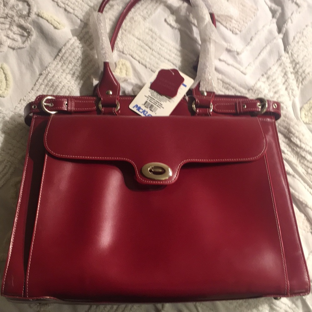 Burgundy briefcase/laptop bag